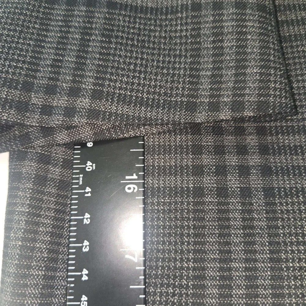 Oak Hill DXL Mens Grey Glen Plaid Blazer Jacket 3XL 54R 56R Two Button Stretch